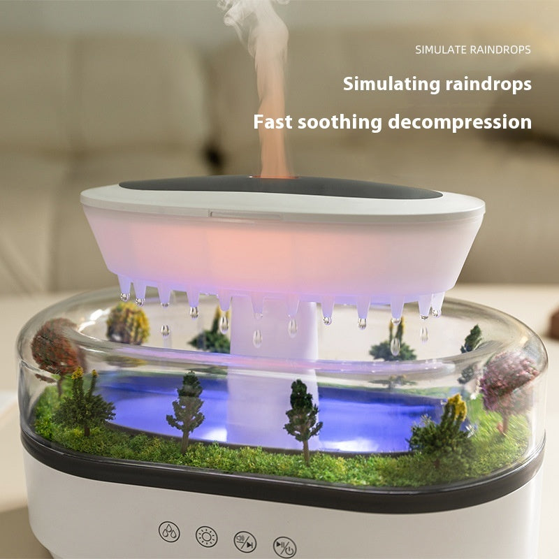 Micro Landscape Aroma Diffuser Household Bedroom Raindrop Humidifier